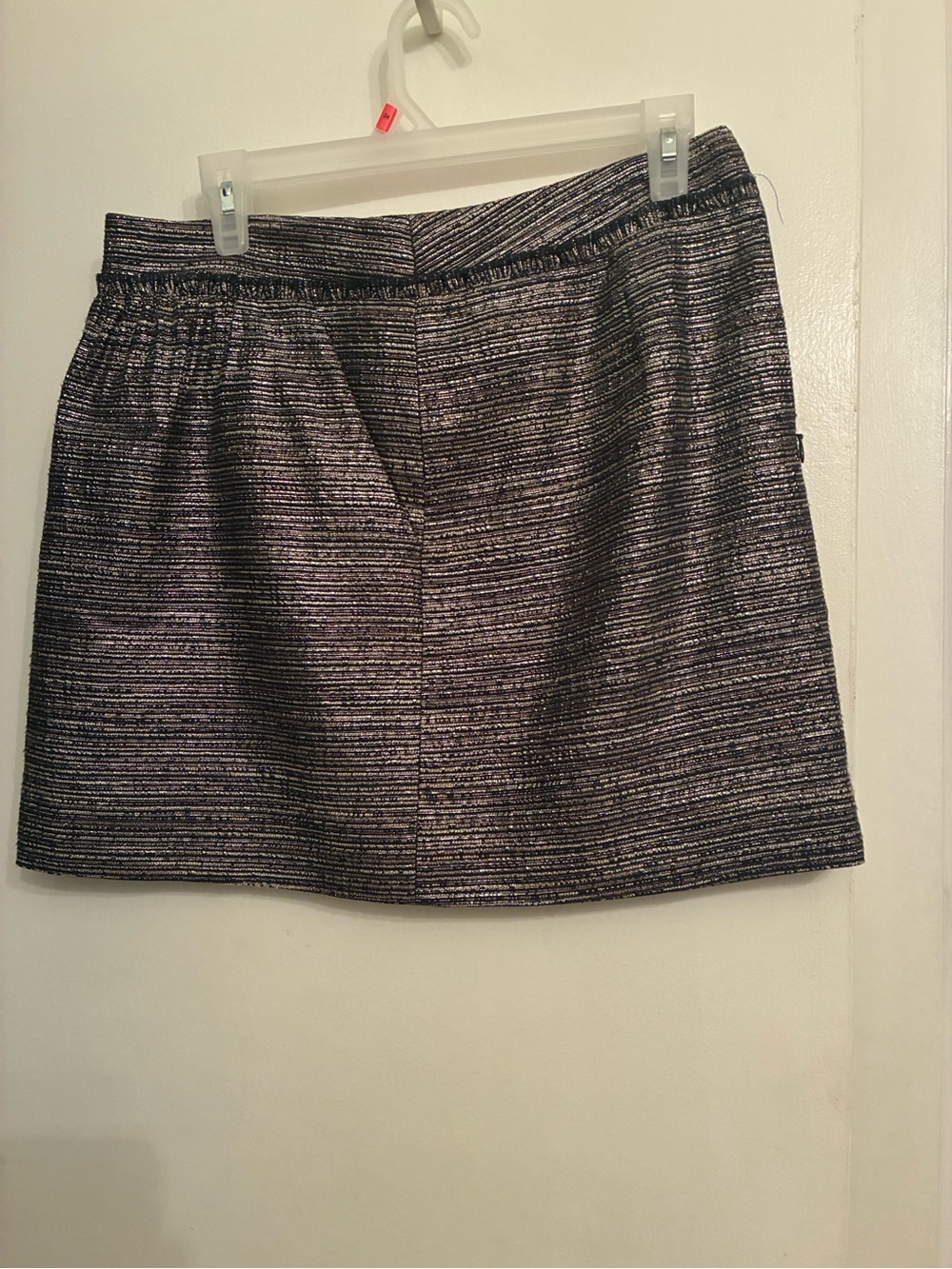 Textured Black and Silver Women's Skirt